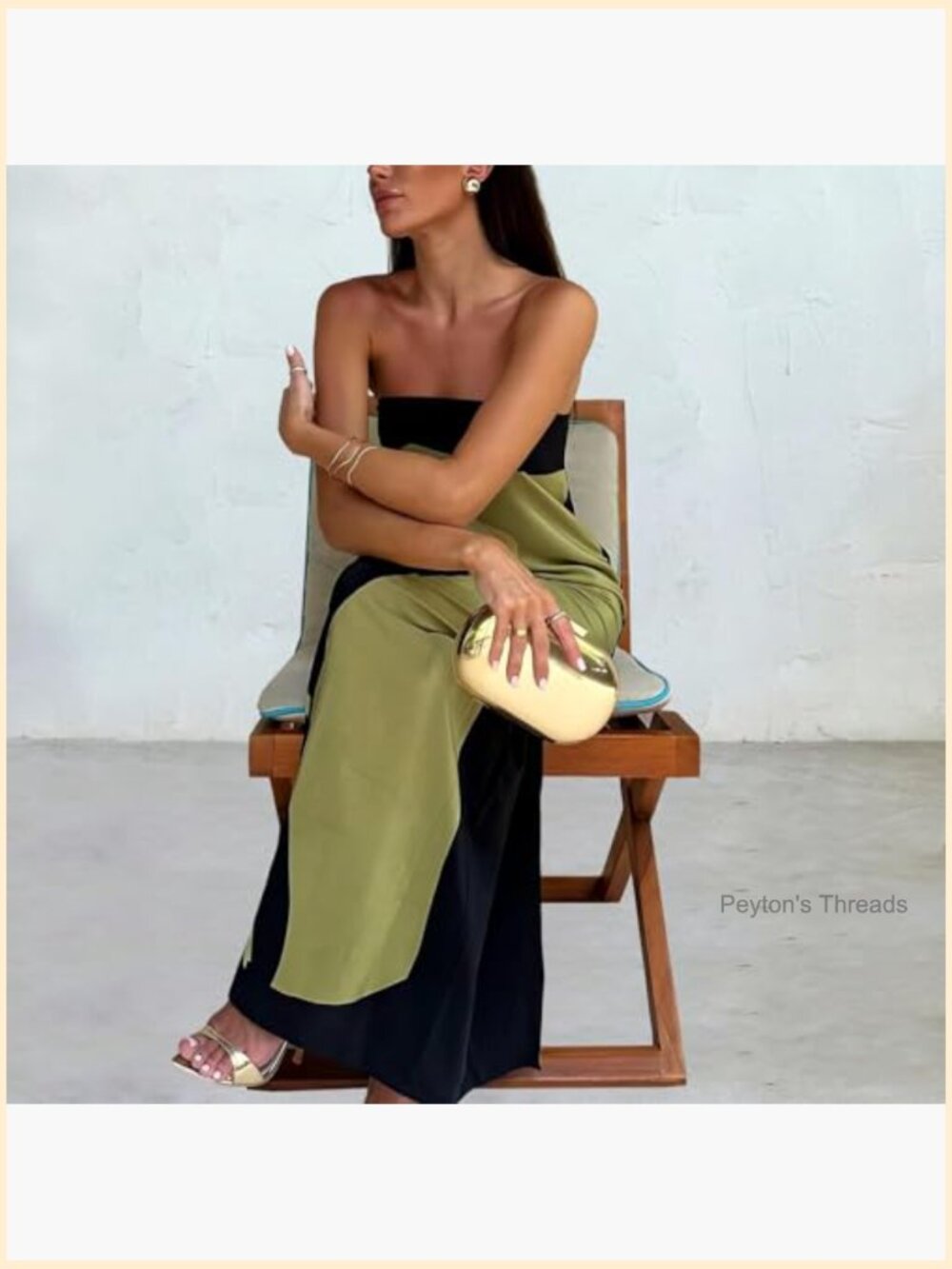 Strapless Maxi Dress Summer Backless Floral Long Tube Dress Off Shoulder Party - Picture 6 of 7
